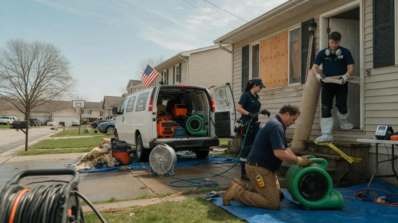 Water Damage Restoration in Bunker Hill, KS near me